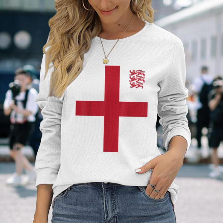 イングランドサッカージャージ。 長袖Tシャツ 彼女への贈り物