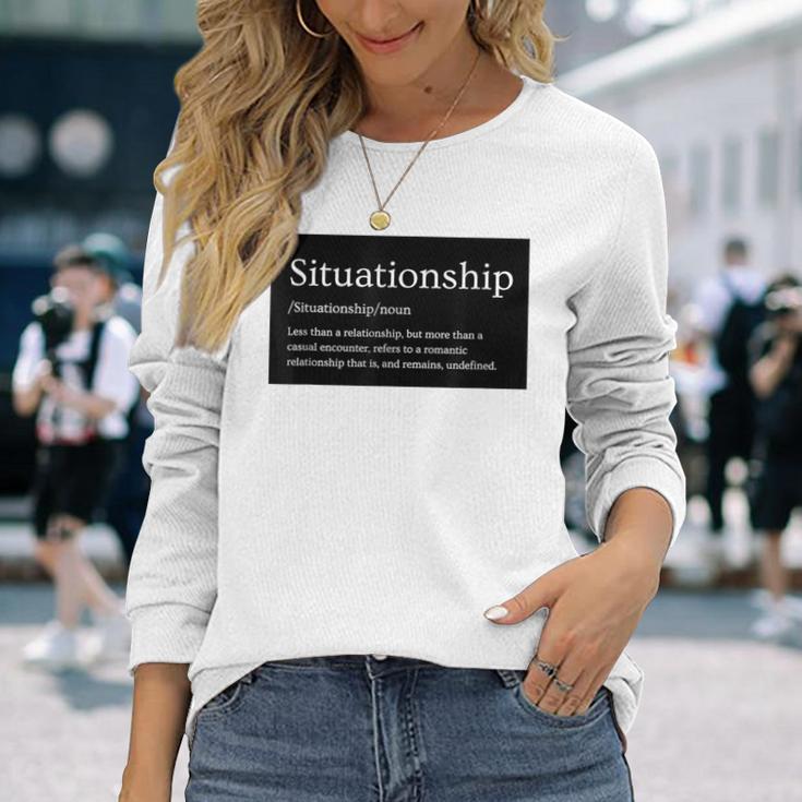 シチュエーションシチュエーションシップ 長袖Tシャツ 彼女への贈り物