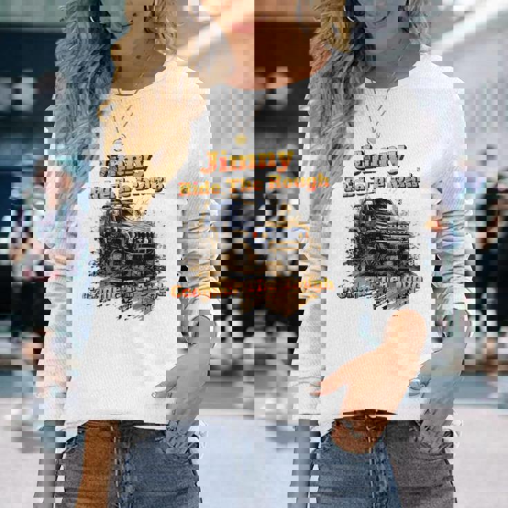 ジムニー 4X4 オフロード トラック 長袖Tシャツ 彼女への贈り物