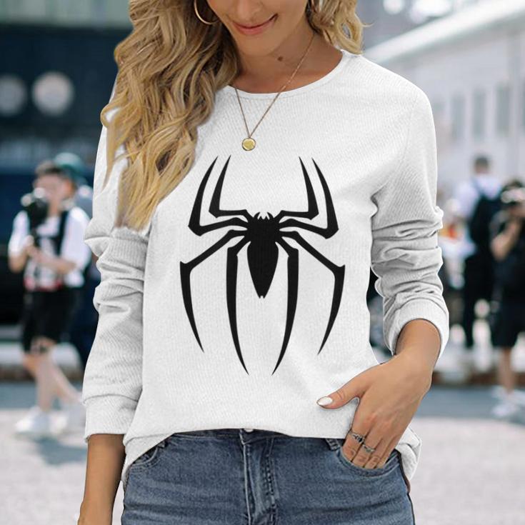 スパイダーグラフィック。 長袖Tシャツ 彼女への贈り物