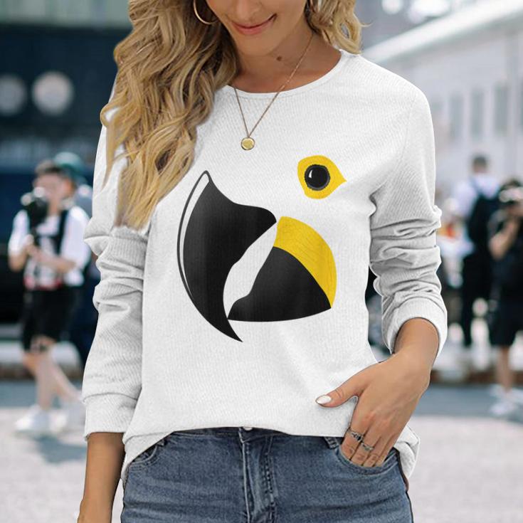 スミレコンゴウインコ 長袖Tシャツ 彼女への贈り物