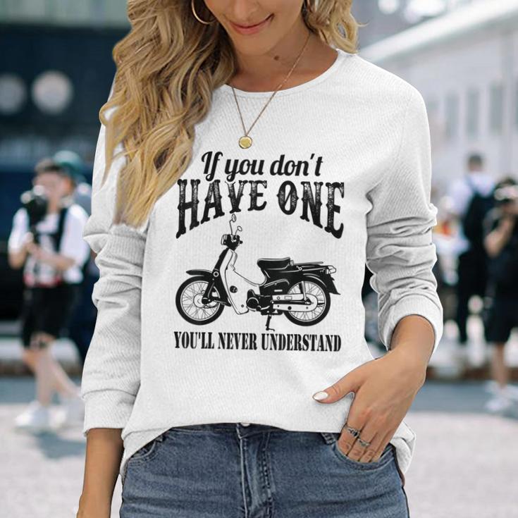 スーパーカブ お持ちでなければ理解できません。 長袖Tシャツ 彼女への贈り物