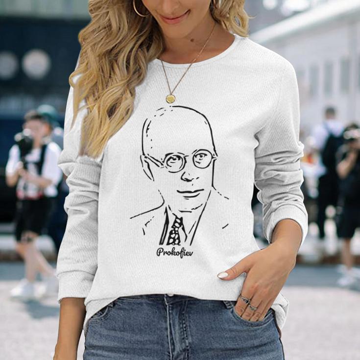 セルゲイ・プロコフィエフ クラシック音楽作曲家 長袖Tシャツ 彼女への贈り物