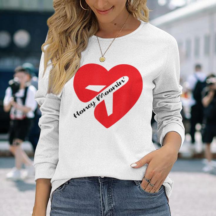 ハネムーンイン カップル向けギフト 休暇 ハネムーンに 長袖Tシャツ 彼女への贈り物