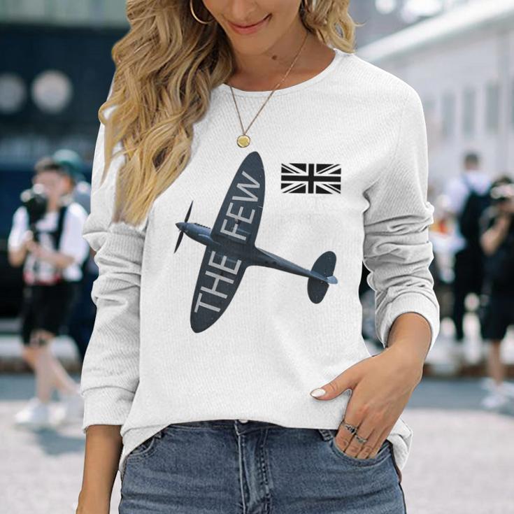 バトルオブブリテン イギリス空軍航空機 スピットファイア The Few War 飛行機 長袖Tシャツ 彼女への贈り物
