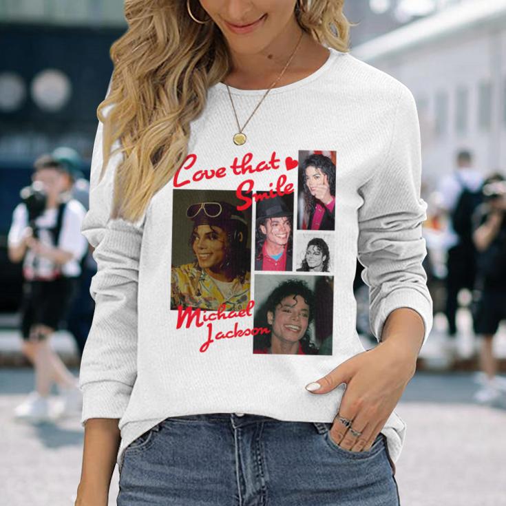 マイケルジャクソン 014 バックプリント 長袖Tシャツ 彼女への贈り物