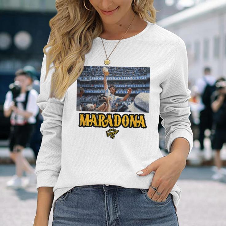 マラドーナ世界チャンピオン 長袖Tシャツ 彼女への贈り物