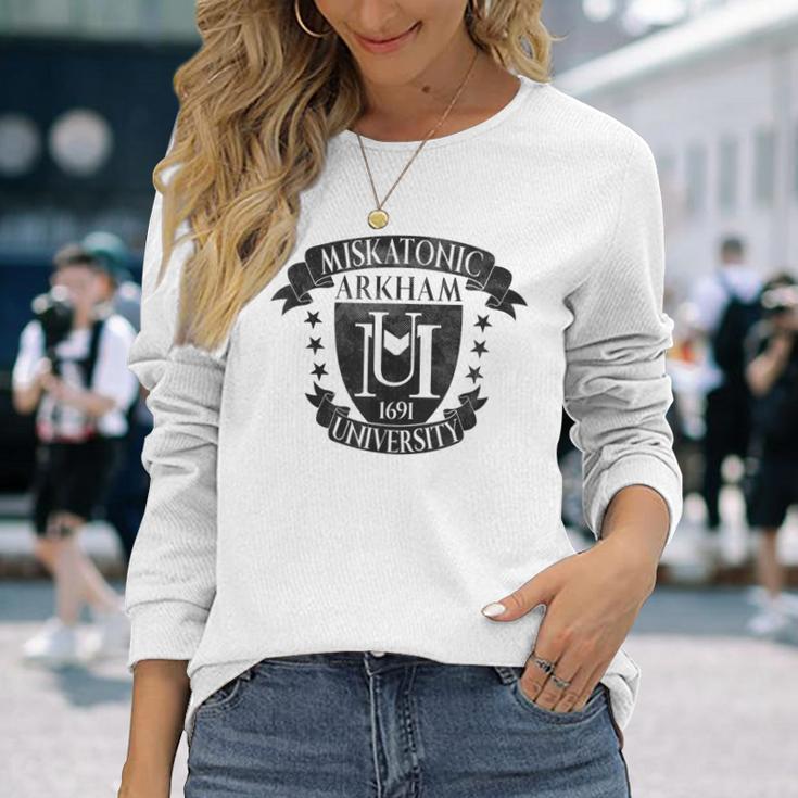 ミスカトニック大学 Arkam 1691 クトゥルフ 長袖Tシャツ 彼女への贈り物