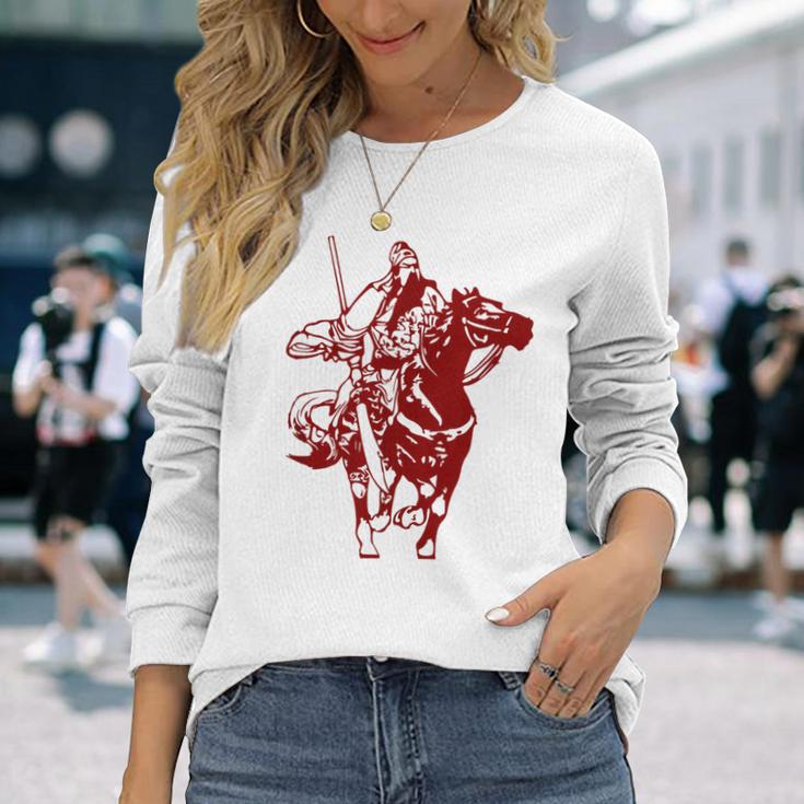 中国三国志将 関羽 関雲昌 長袖Tシャツ 彼女への贈り物