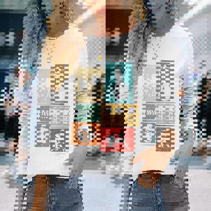 太鼓 みつどもえ ヴィンテージ 太鼓ドラマー 長袖Tシャツ 彼女への贈り物