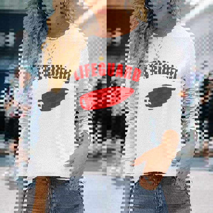 水泳 ライフガード レディース メンズ 水泳 楽しい 長袖Tシャツ 彼女への贈り物