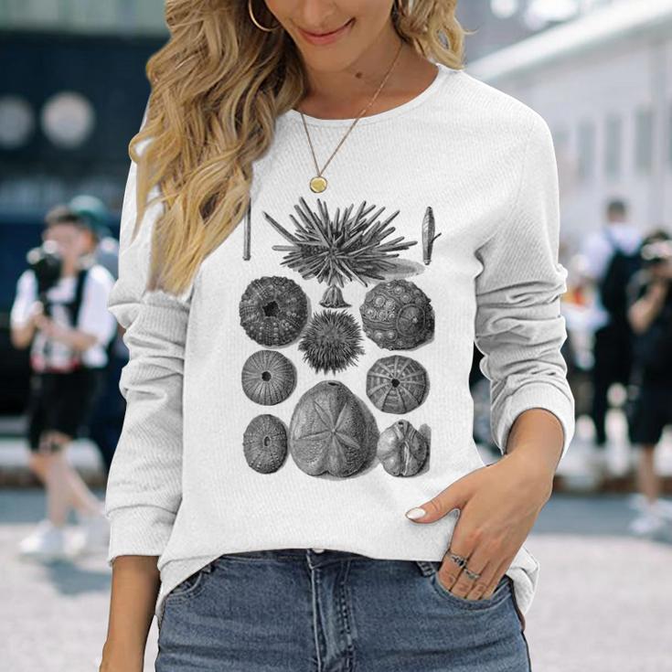 海洋学 海洋動物学 生物学者 航海ウニ 長袖Tシャツ 彼女への贈り物
