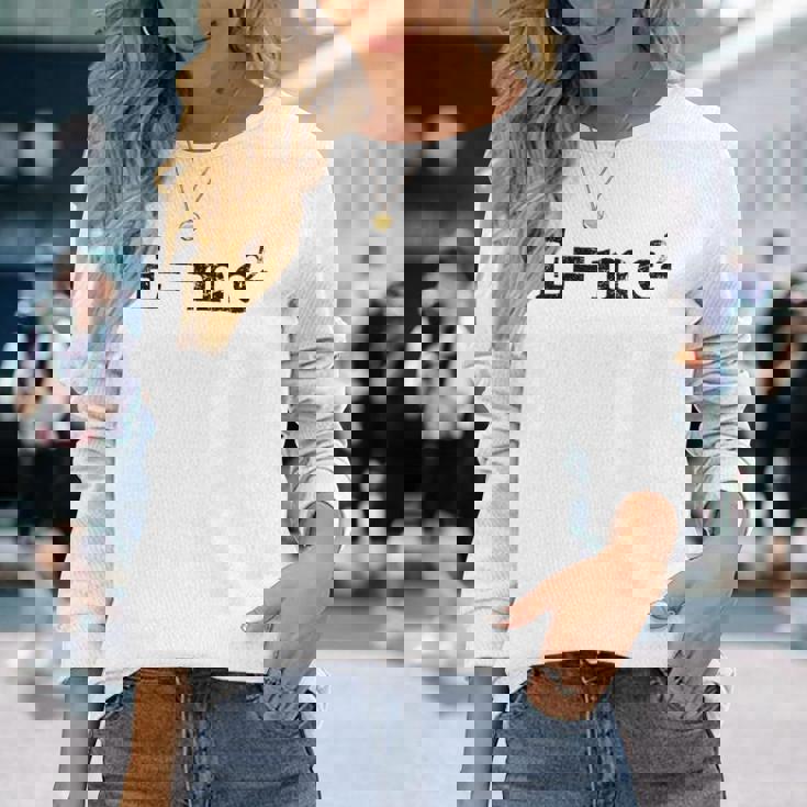 物理相対性理論e Mc2方程式の式 EMc2 長袖Tシャツ 彼女への贈り物