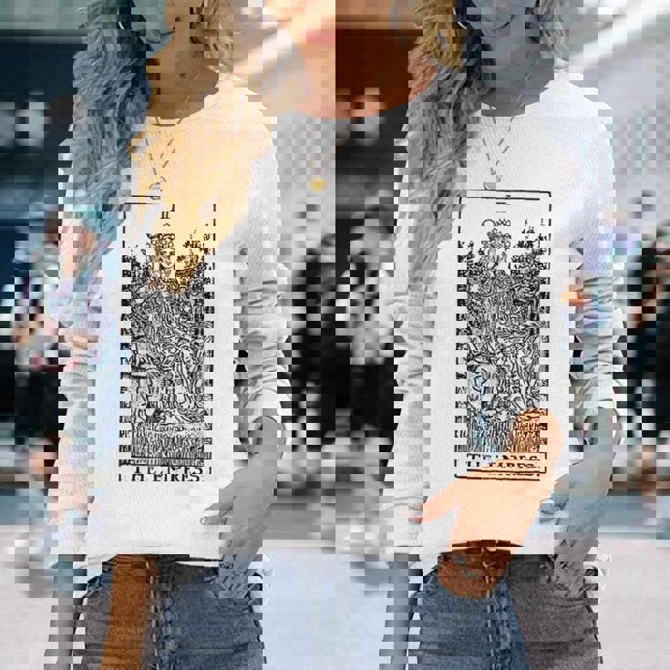 皇后タロットカード 長袖Tシャツ 彼女への贈り物