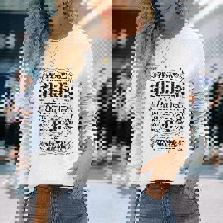 私たちは一緒にゴールデンです 40周年結婚40周年 長袖Tシャツ 彼女への贈り物