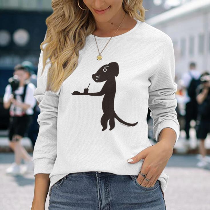詩とメルヘン 東君平 インド洋の犬 長袖Tシャツ 彼女への贈り物