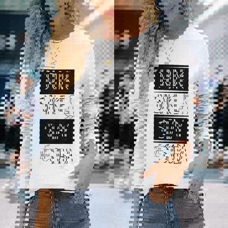 酒飲みそばそば Drinkake Andtayoba 長袖Tシャツ 彼女への贈り物