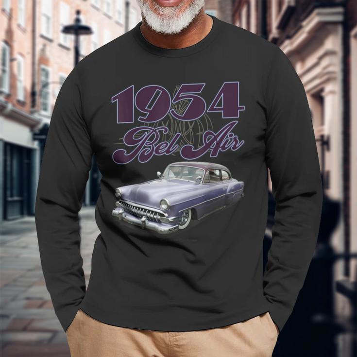 1954 Belair Low Rider Kustom リードそり ホットロッド マッスルカー 長袖Tシャツ 高齢者への贈り物