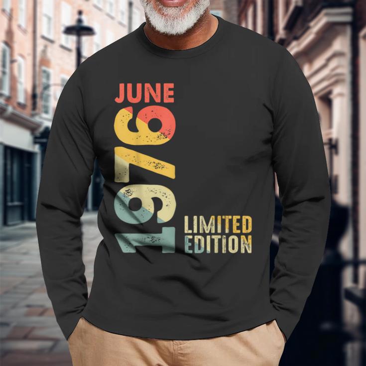 1976 限定版 1976年6月 レトロ 1976 ヴィンテージ 1976 長袖Tシャツ 高齢者への贈り物