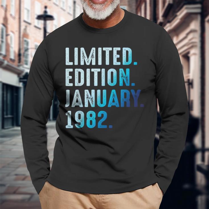 1982年1月 1982年誕生日1982年限定版 長袖Tシャツ 高齢者への贈り物