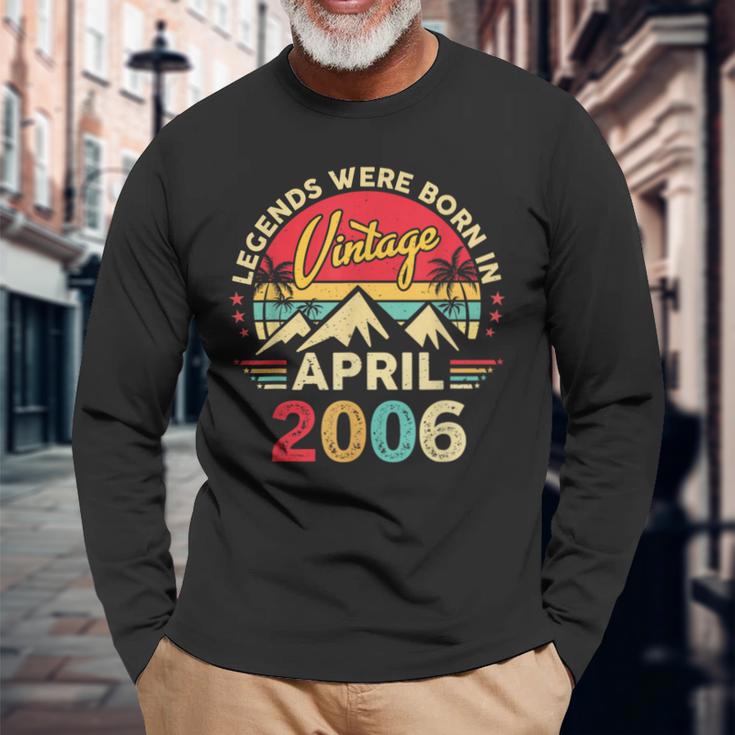 2006年4月 レトロ サンセット クラシック 20歳 20歳の誕生日 長袖Tシャツ 高齢者への贈り物