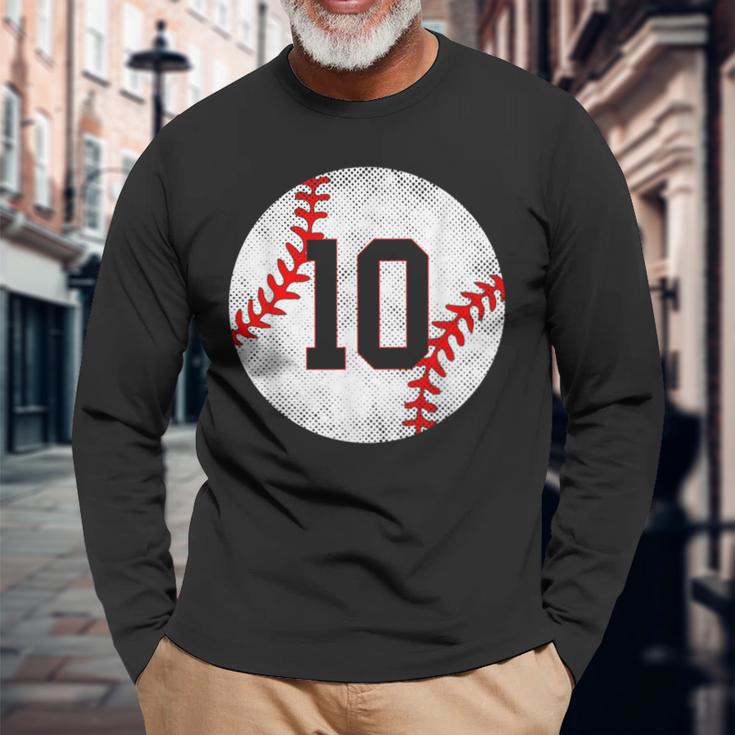 2013 10歳の誕生日 野球 10歳 男の子 キッズ 長袖Tシャツ 高齢者への贈り物