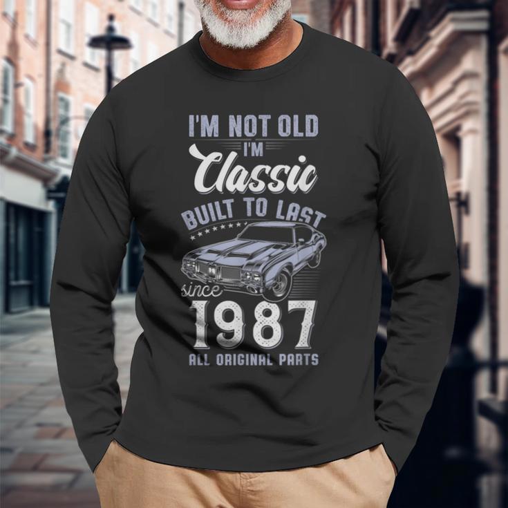 39歳の誕生日 1987年クラシックカー 長袖Tシャツ 高齢者への贈り物