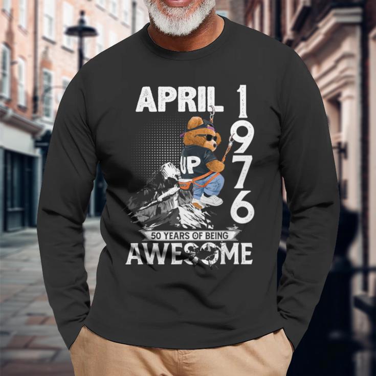 50Th Birthday Legends April 1976Intage 50 Years Old 長袖Tシャツ 高齢者への贈り物