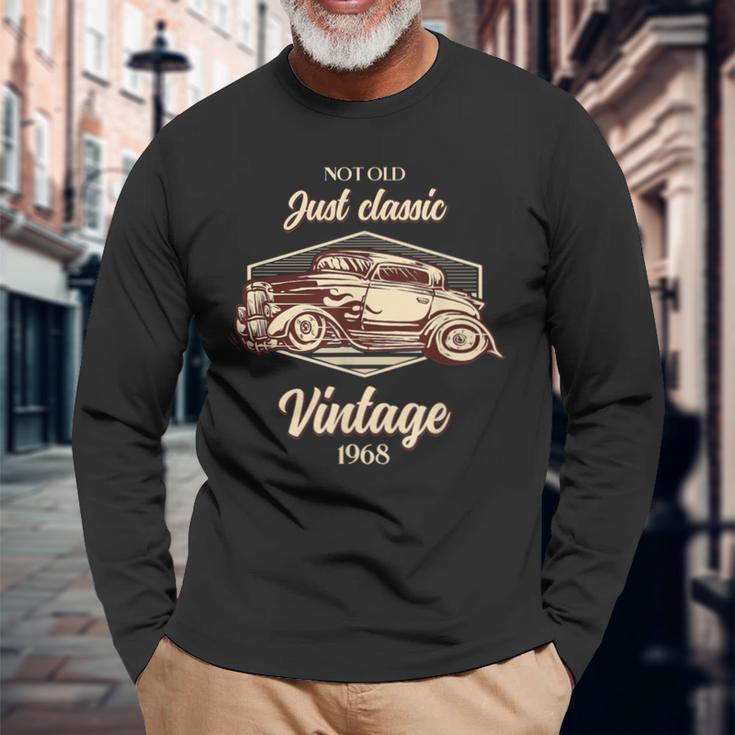 56 歳の誕生日プレゼント男ヴィンテージ 1968 年ではない古いクラシックカーの楽しみ 長袖Tシャツ 高齢者への贈り物