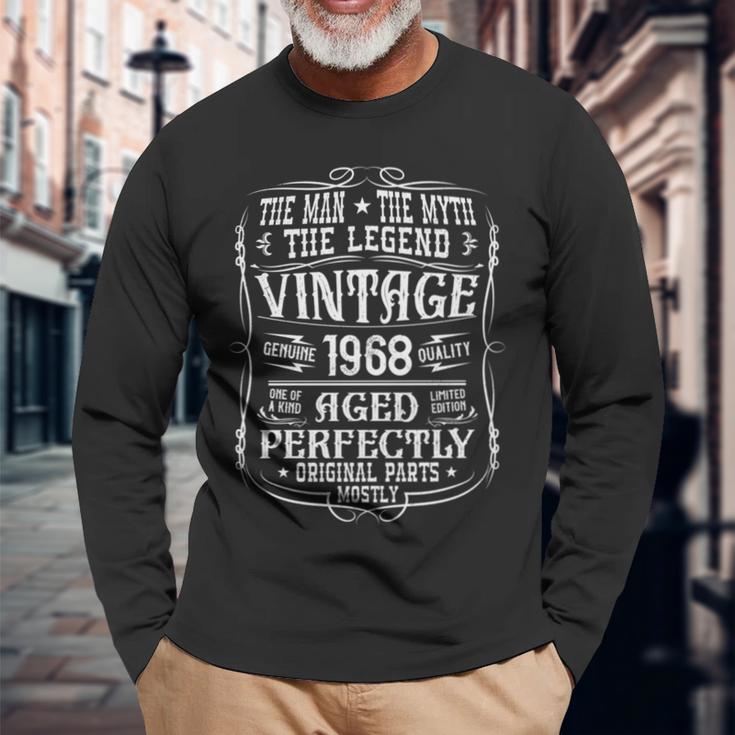57 歳の誕生日プレゼント ヴィンテージ 1968 男性 面白い 57 歳 1968 長袖tシャツ 長袖Tシャツ 高齢者への贈り物