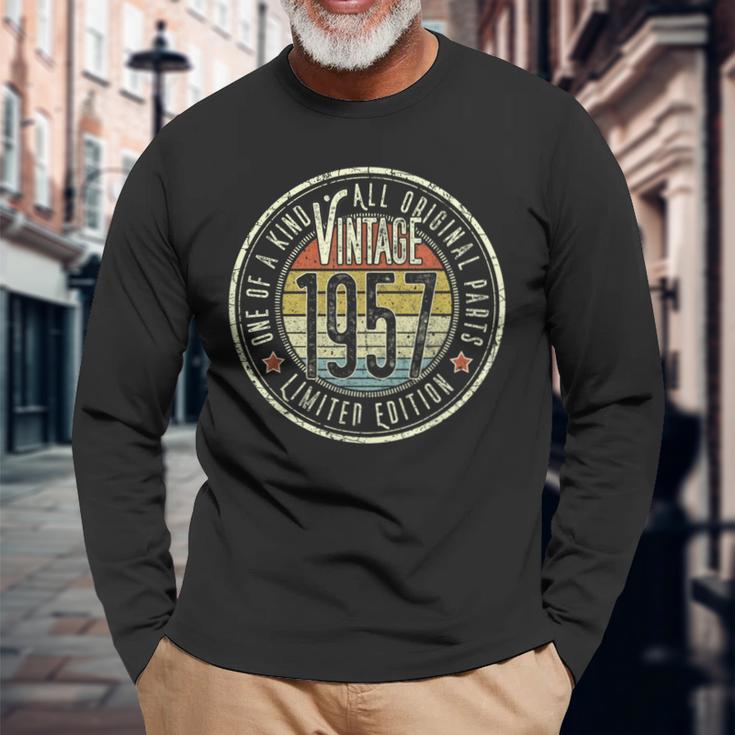 69歳 ヴィンテージ 1957年限定版 69歳の誕生日 長袖Tシャツ 高齢者への贈り物
