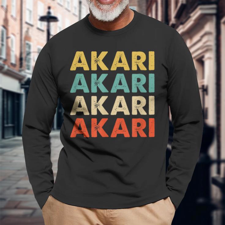 Akari 灯 長袖Tシャツ 高齢者への贈り物