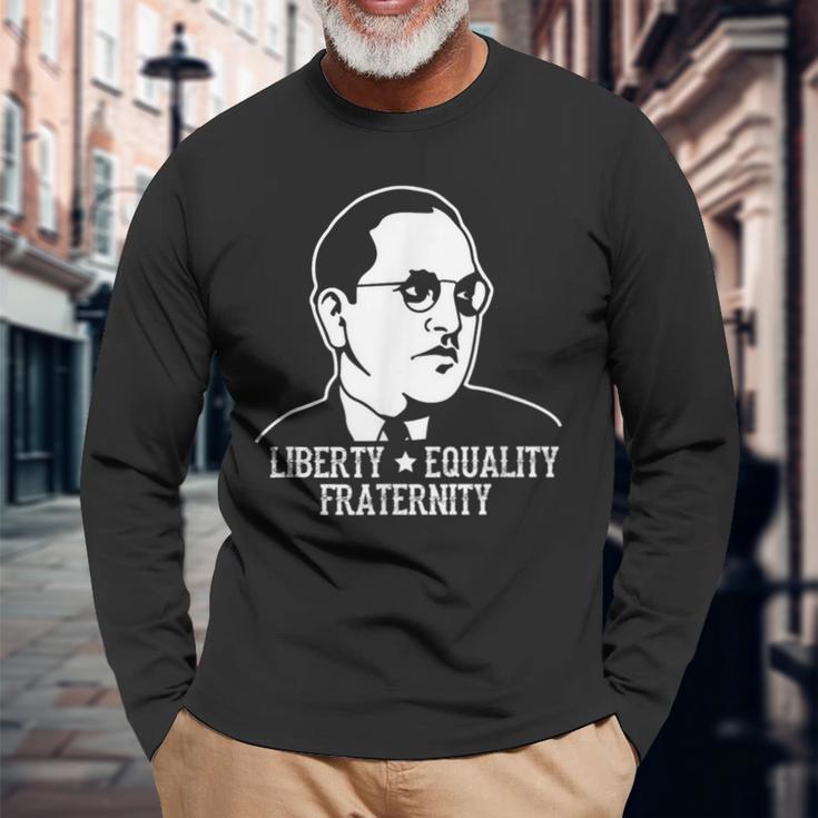 Ambedkar Jayanthi 平等自由 長袖Tシャツ 高齢者への贈り物