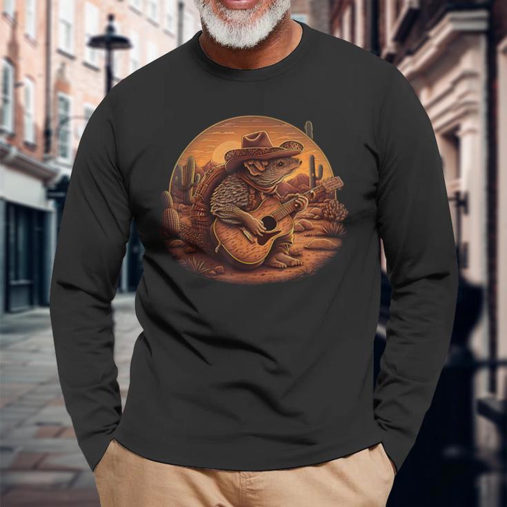 Armadillo ウェスタンカウボーイシャツ メンズ レディース カントリーミュージック 長袖Tシャツ 高齢者への贈り物