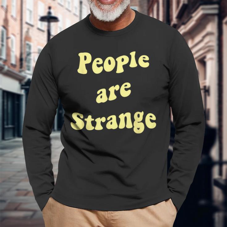 Awesome People Aretrangeong 歌詞にインスパイアされた 長袖Tシャツ 高齢者への贈り物