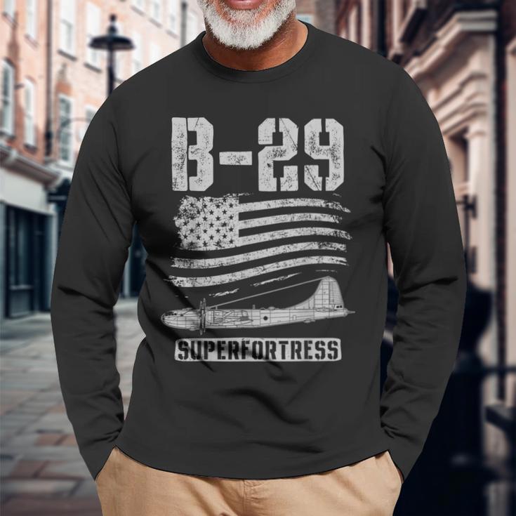 B-29Uperfortress Bomber Airplane Pilot World War Ii 長袖Tシャツ 高齢者への贈り物