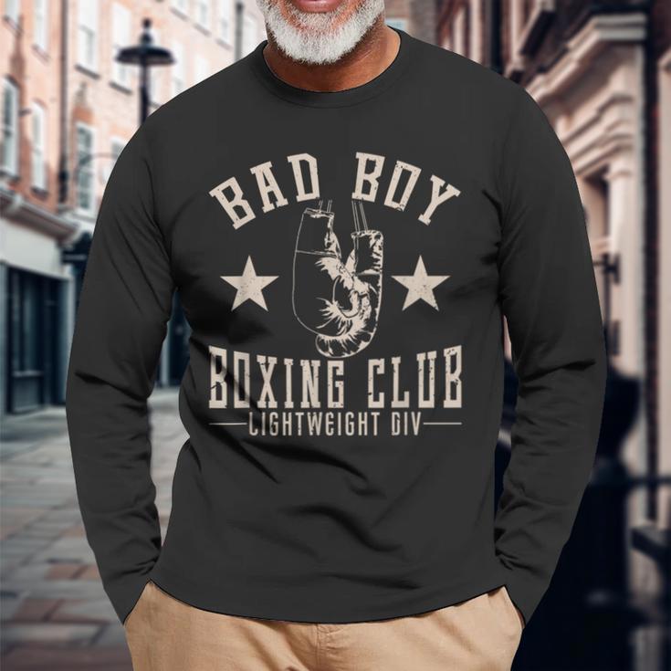 Bad Mad Boy ボクシングクラブ 長袖Tシャツ 高齢者への贈り物