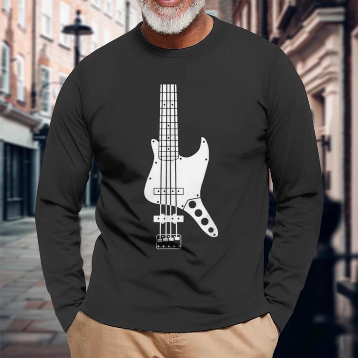 I Bass Guitar 長袖Tシャツ 高齢者への贈り物