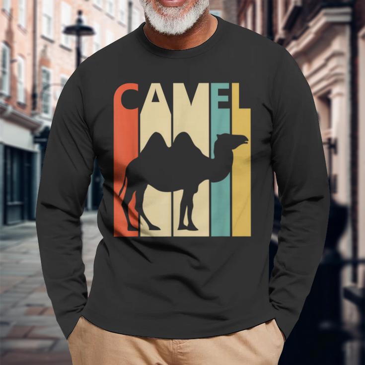 Camel ラクダ 動物 長袖Tシャツ 高齢者への贈り物
