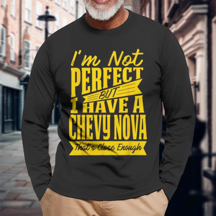 Chevy Novaとの完璧なデザイン 長袖Tシャツ 高齢者への贈り物