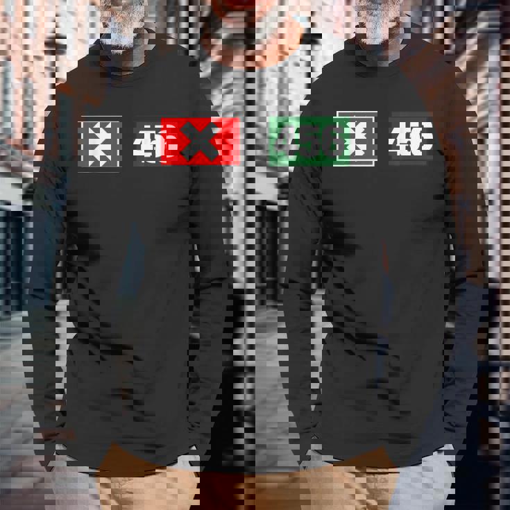 Cool 456 Code Number Illustration Novelty Graphic s 長袖Tシャツ 高齢者への贈り物