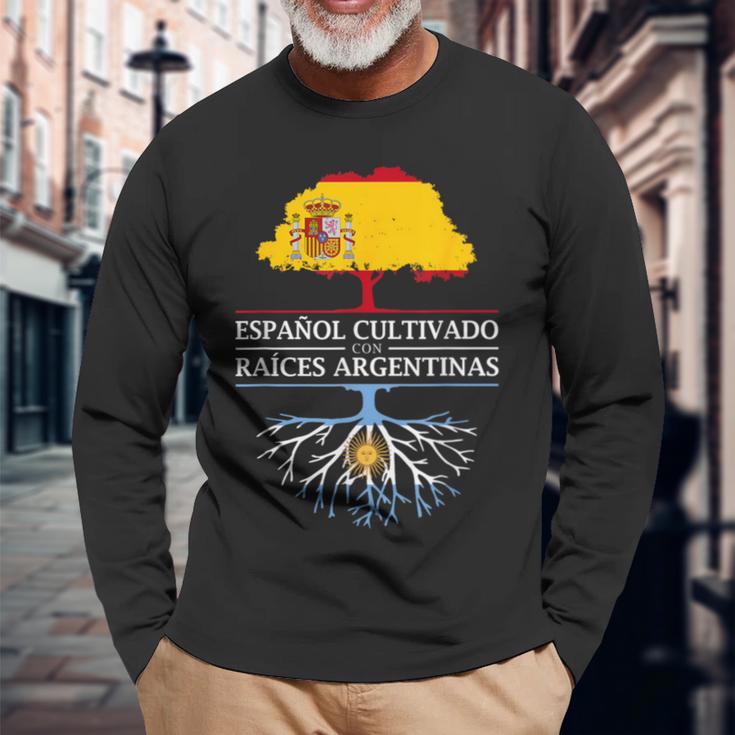 Cultivado スペイン語 アルゼンチン 長袖Tシャツ 高齢者への贈り物