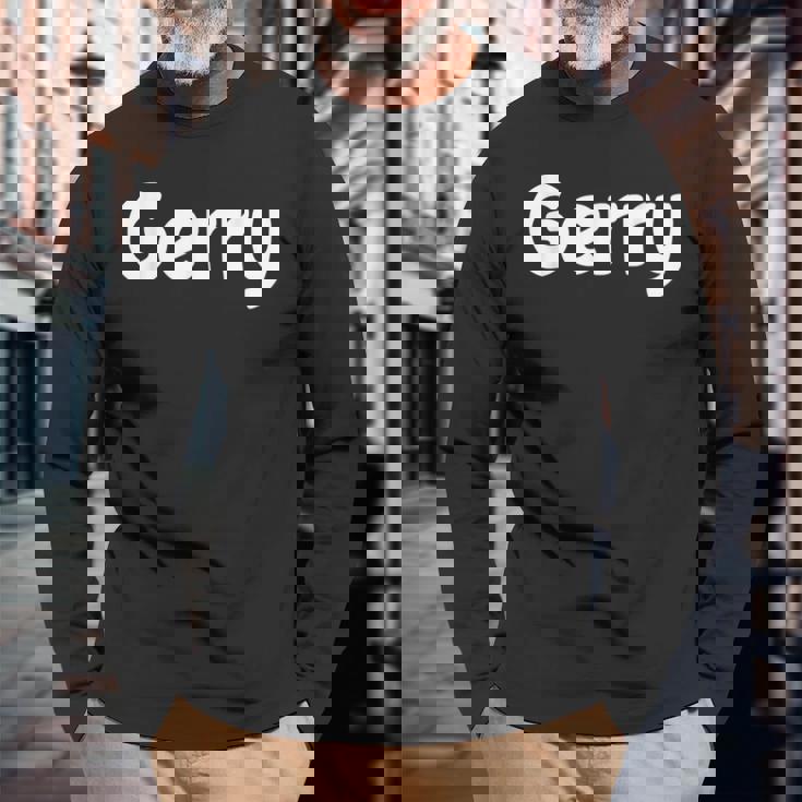 Cute Modern Comic-Style Font 長袖Tシャツ 高齢者への贈り物