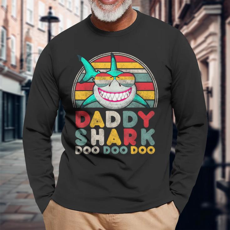 メンズ Daddyhark Doo キュート レトロ メンズ 父の日 ギフト アイデア 長袖Tシャツ 高齢者への贈り物