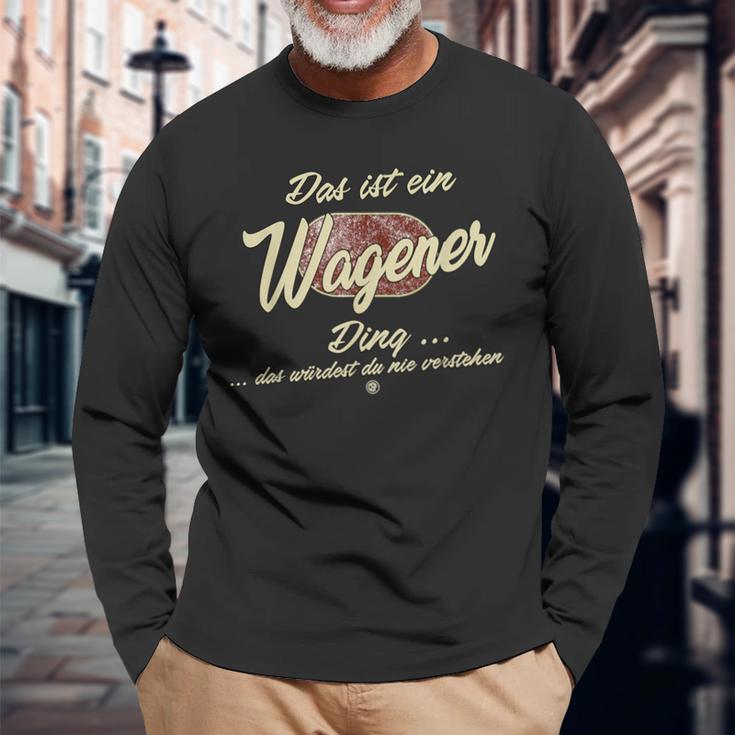 Das Ist Ein Wagener Ding ファニー ファミリー ワーグナー 長袖Tシャツ 高齢者への贈り物