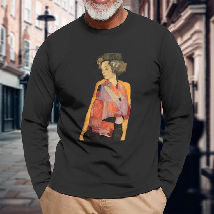 The Daydreamer ゲルティ・シーレ By エゴン・シーレ 1911 長袖Tシャツ 高齢者への贈り物