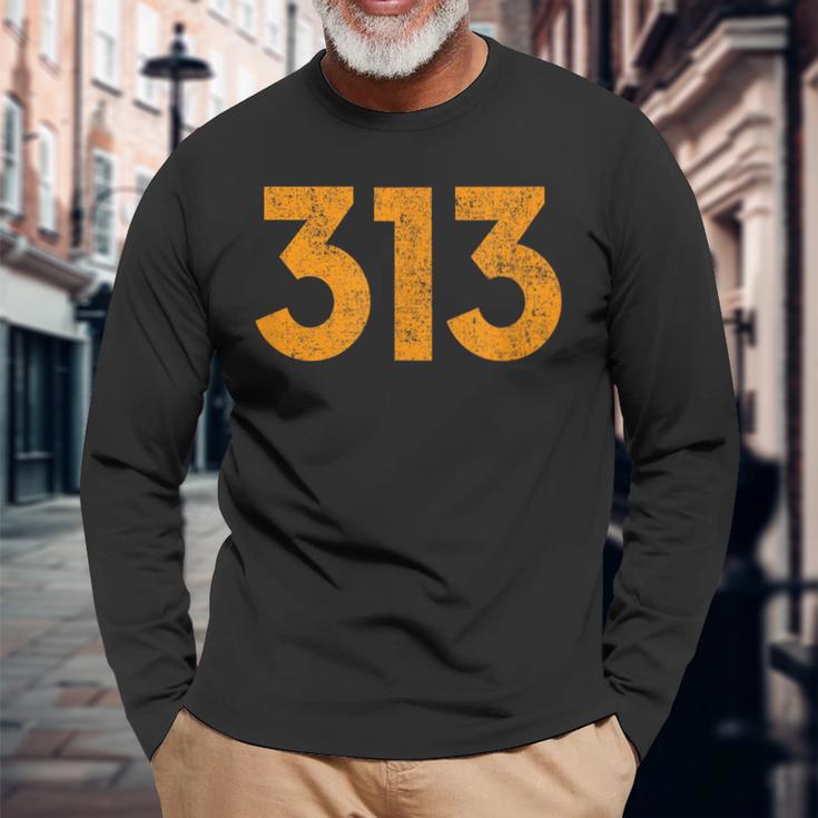 Detroit 313 長袖Tシャツ 高齢者への贈り物