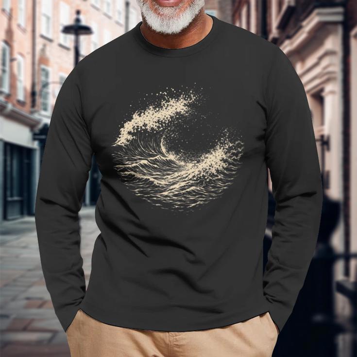Dissolve Into Whole 長袖Tシャツ 高齢者への贈り物