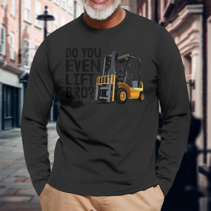 Do You Even Lift メンズ フォークリフト ティー インダストリアルトラック 長袖Tシャツ 高齢者への贈り物