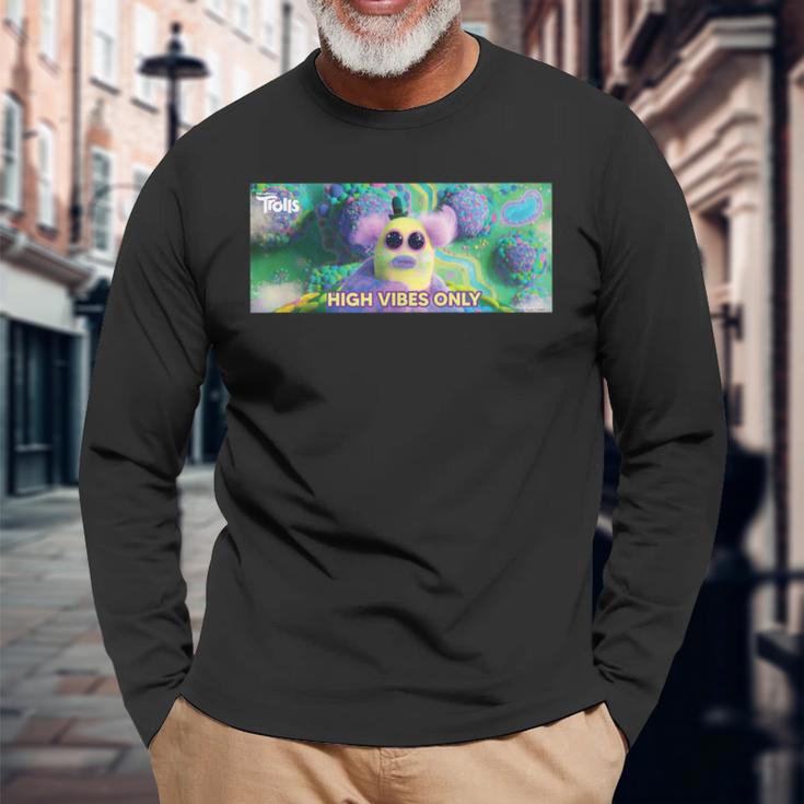 Dreamworks トロールズ Mr Dinkles Highibes Only 長袖Tシャツ 高齢者への贈り物